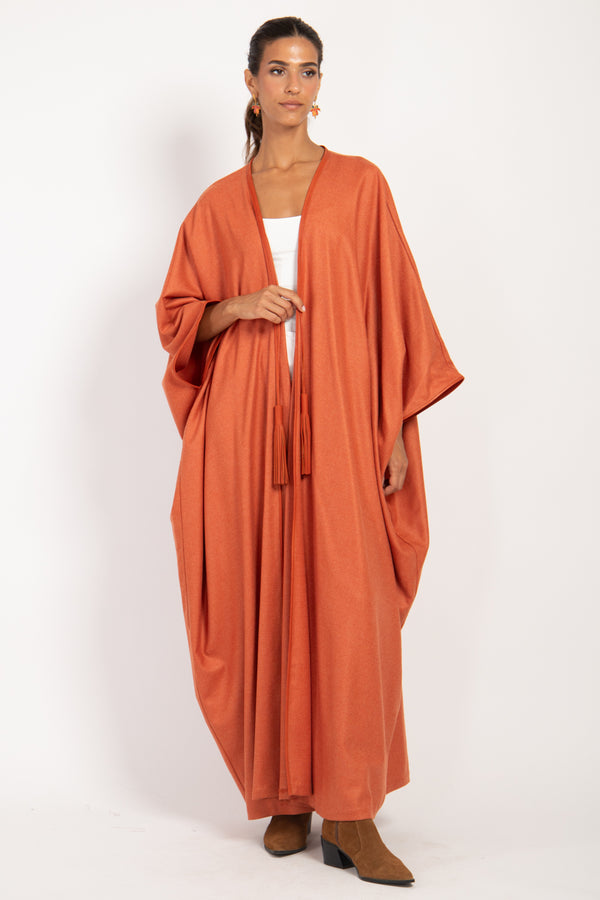 Loro Piana Wool & Cashmere Tangerine Abaya