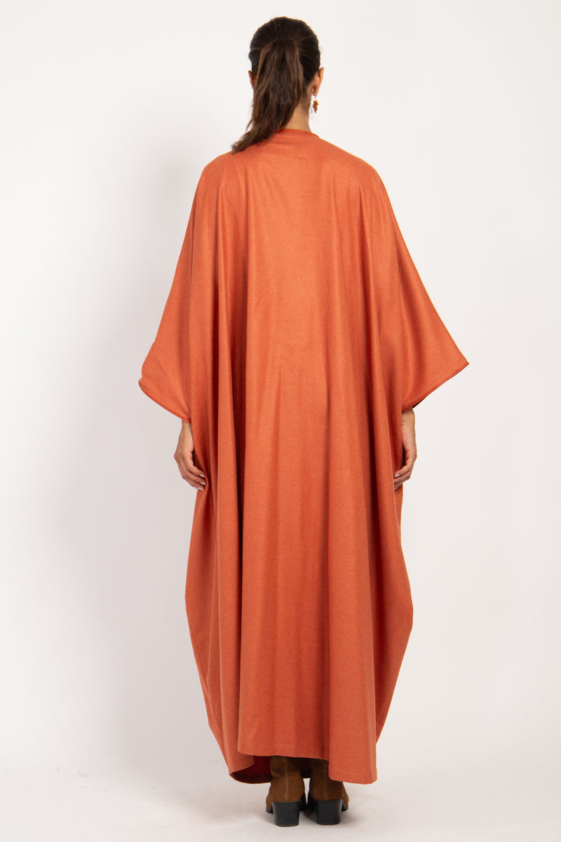 Loro Piana Wool & Cashmere Tangerine Abaya