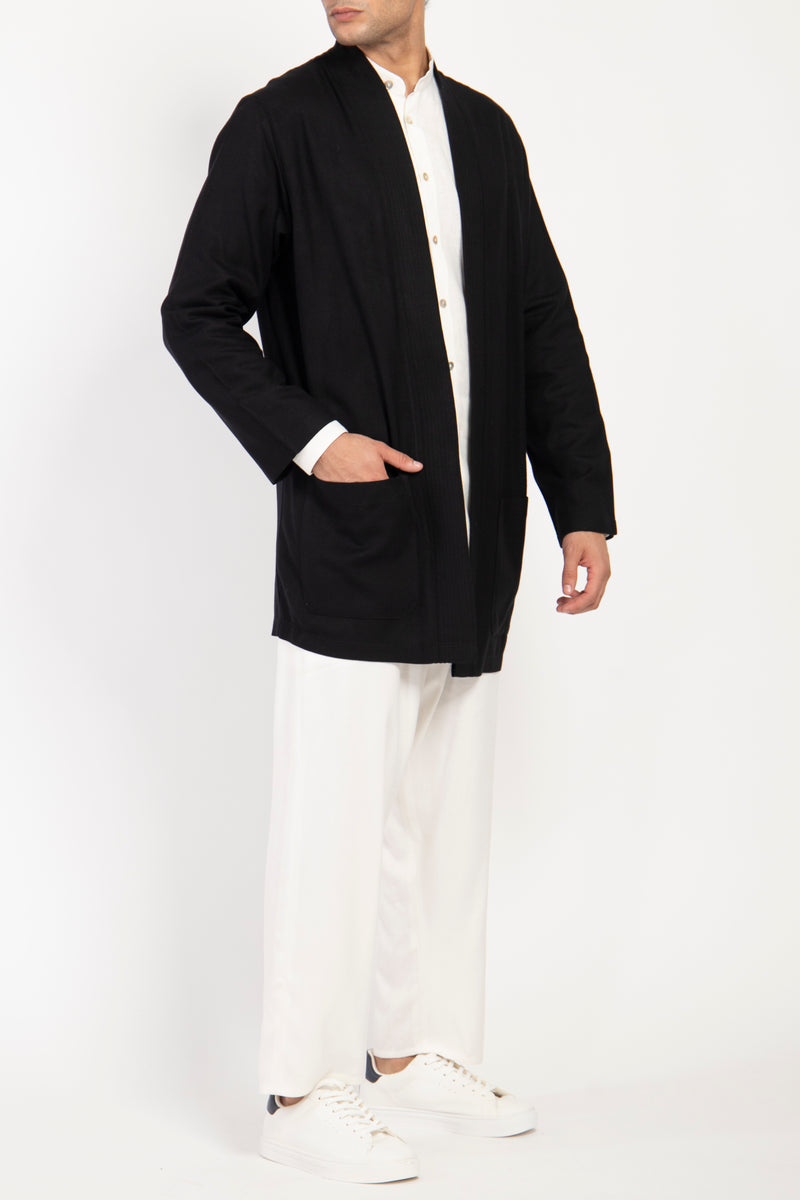 Khaled Cashmere Black Jacket