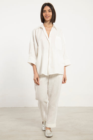 Layal Cotton Poplin Blouse