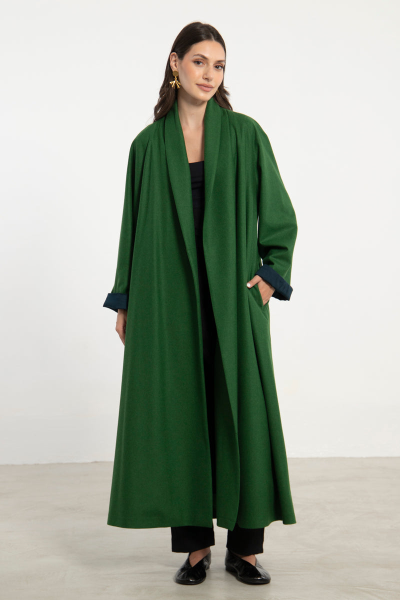 Dina Wool Green Coat