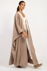 Classic Wool Sand Abaya