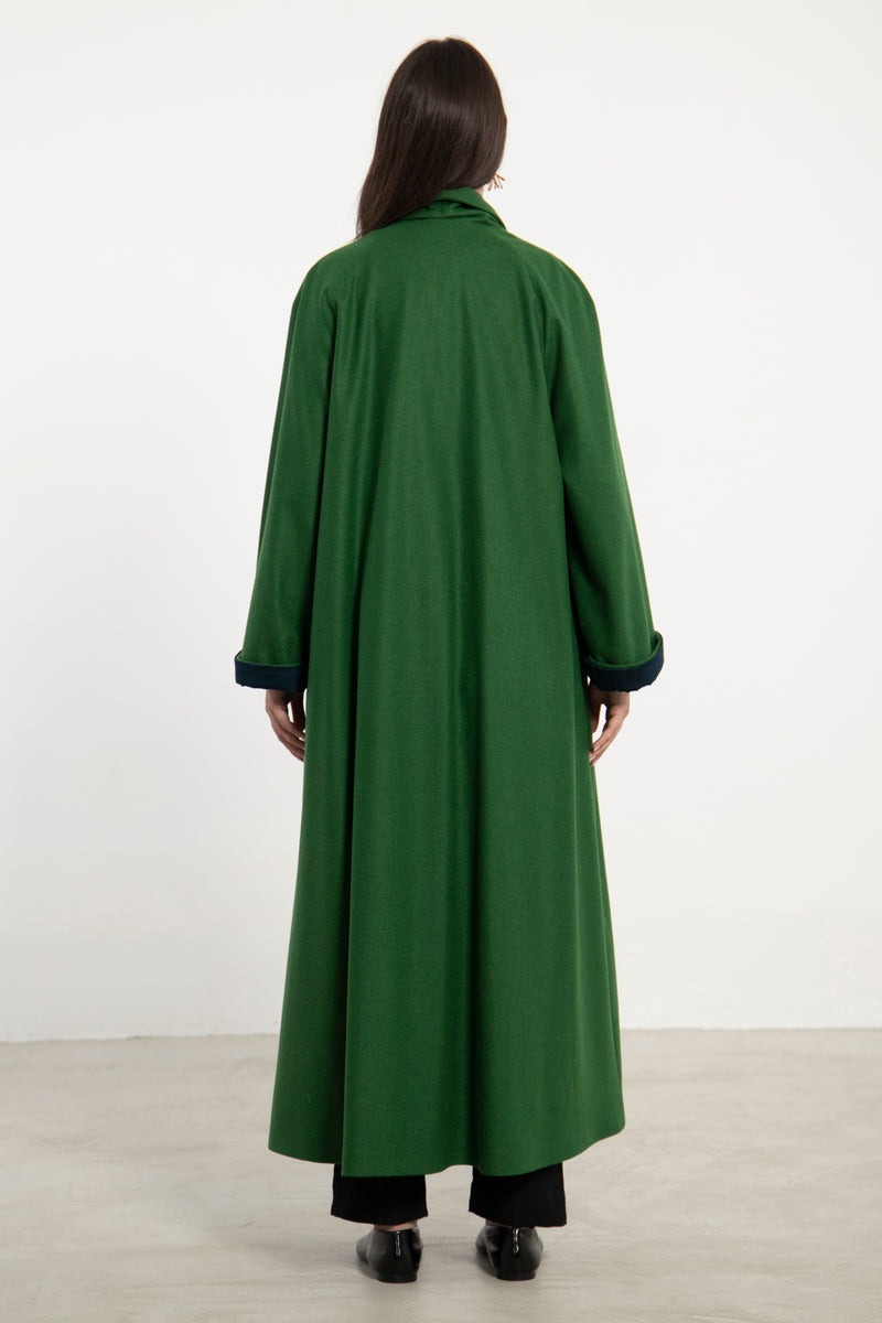 Dina Wool Green Coat