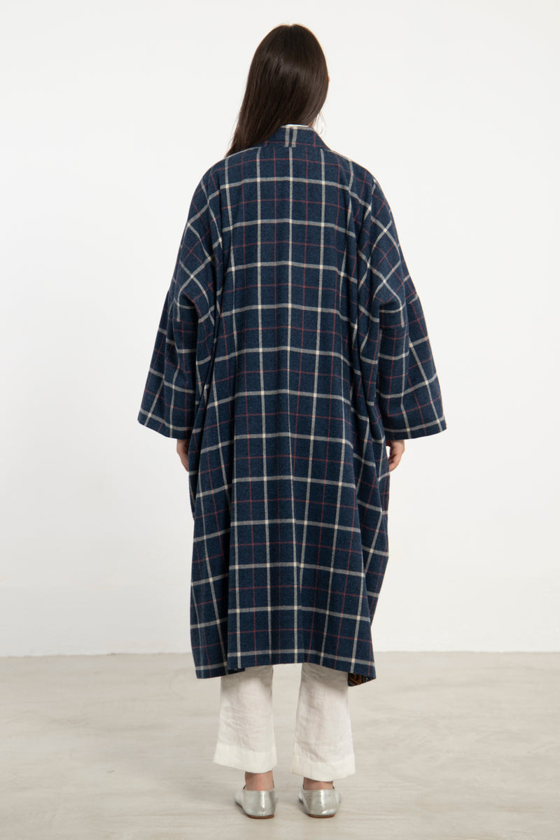 Tilal Plaid Wool Abaya