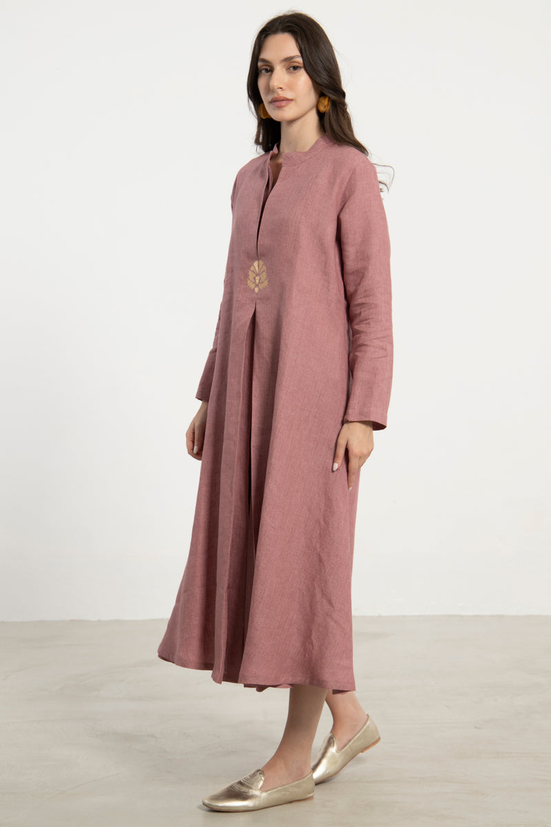 Maryam Linen Pink Dress
