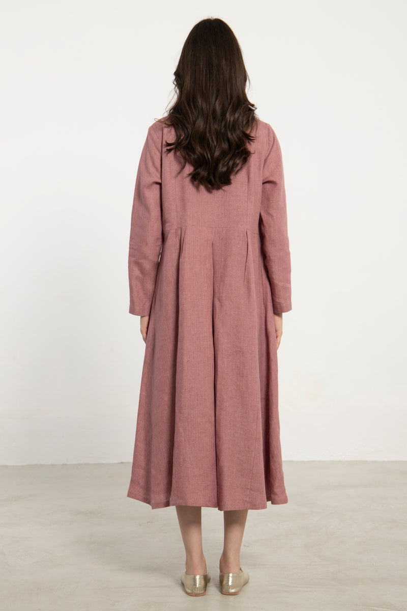 Maryam Linen Pink Dress