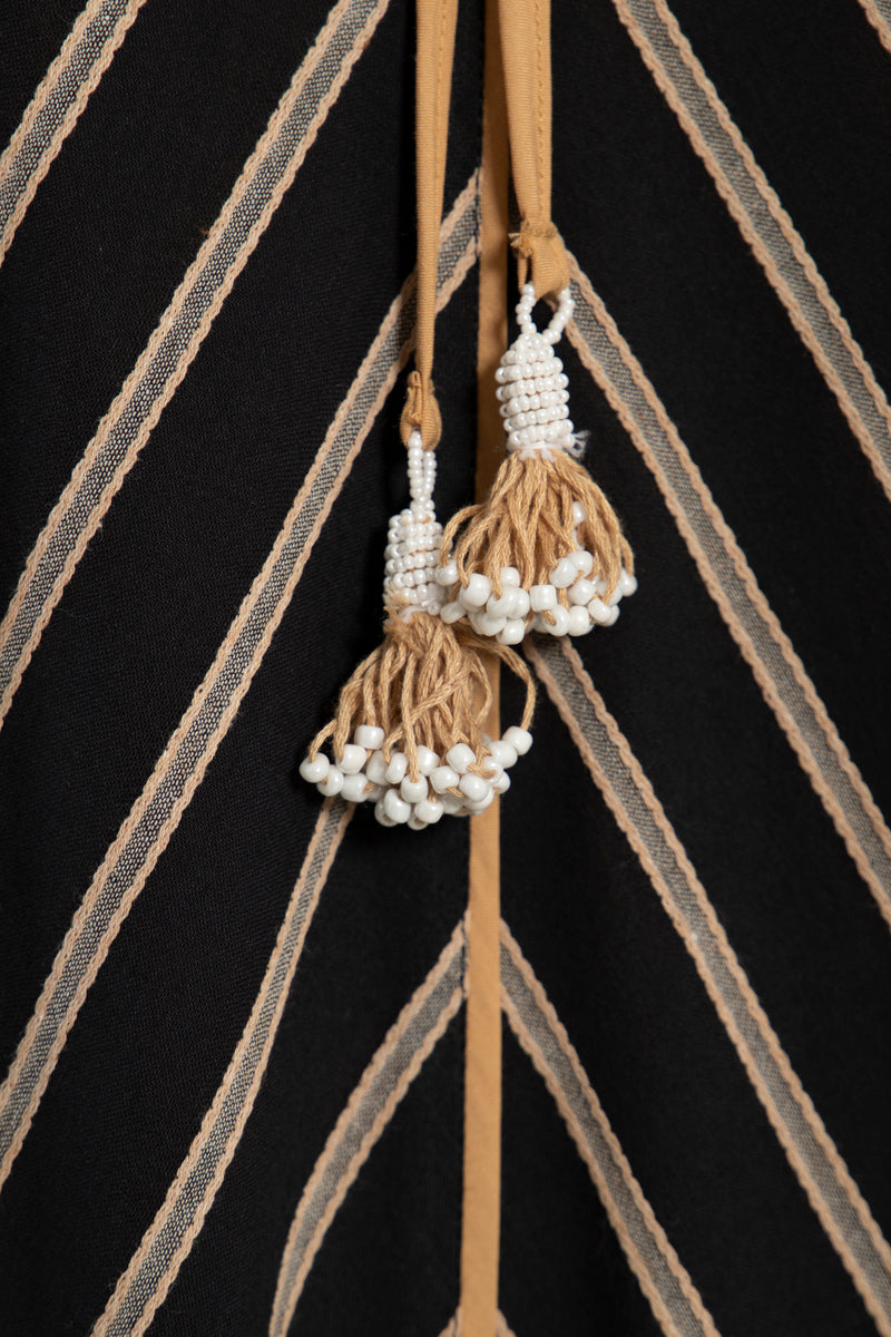 Youmna Cotton Striped Kaftan