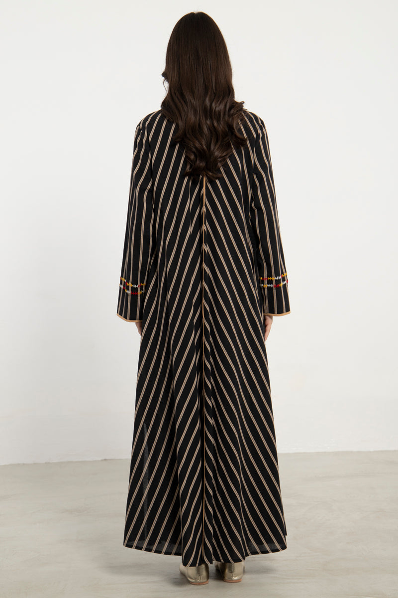 Youmna Cotton Striped Kaftan