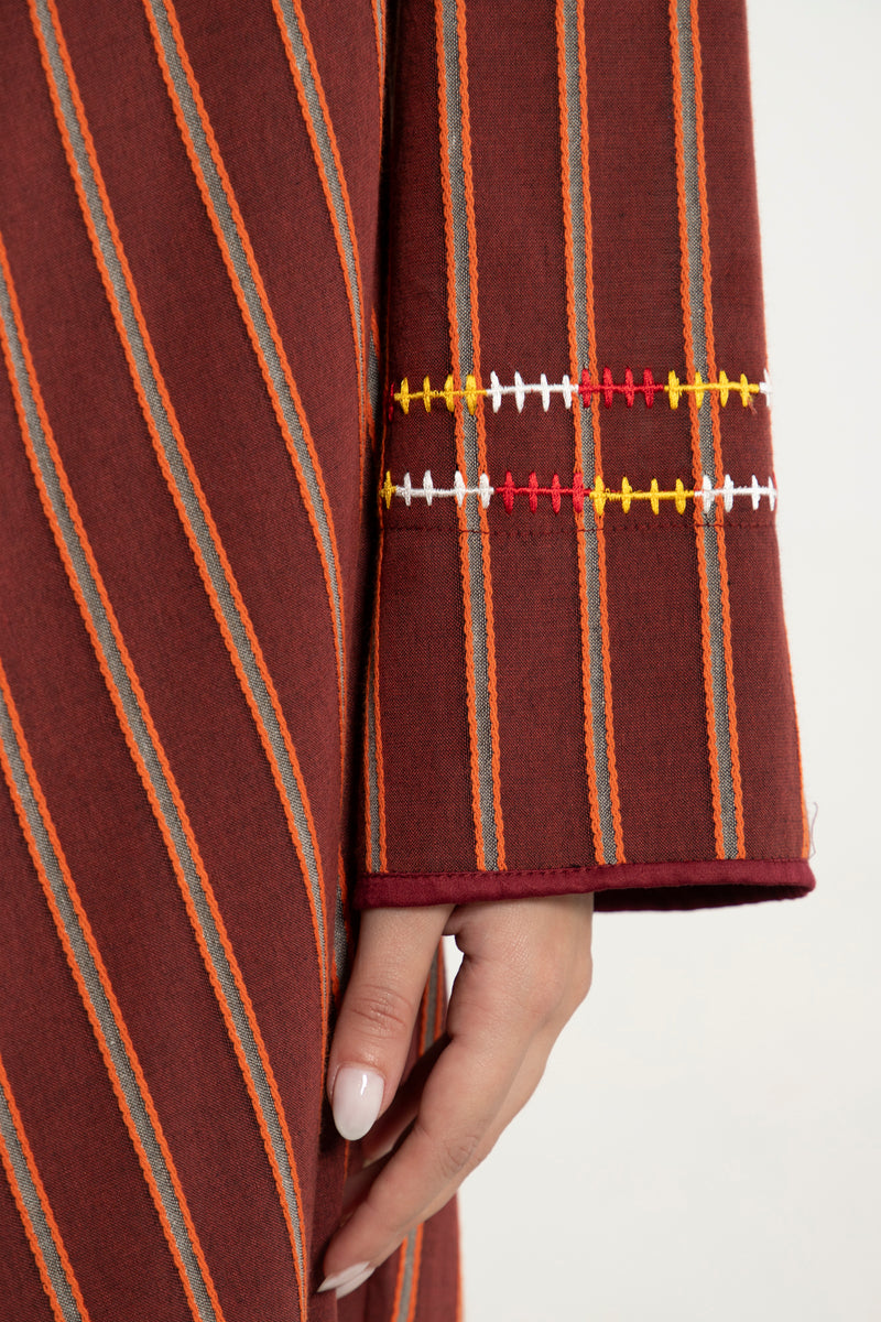 Youmna Cotton Striped Kaftan