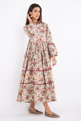 Alep Cotton Printed Floral Dress