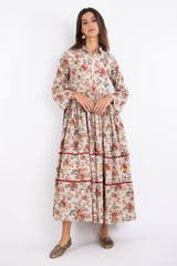 Alep Cotton Printed Floral Dress