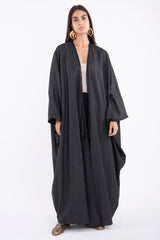 Loro Piana Wool Charcoal Abaya