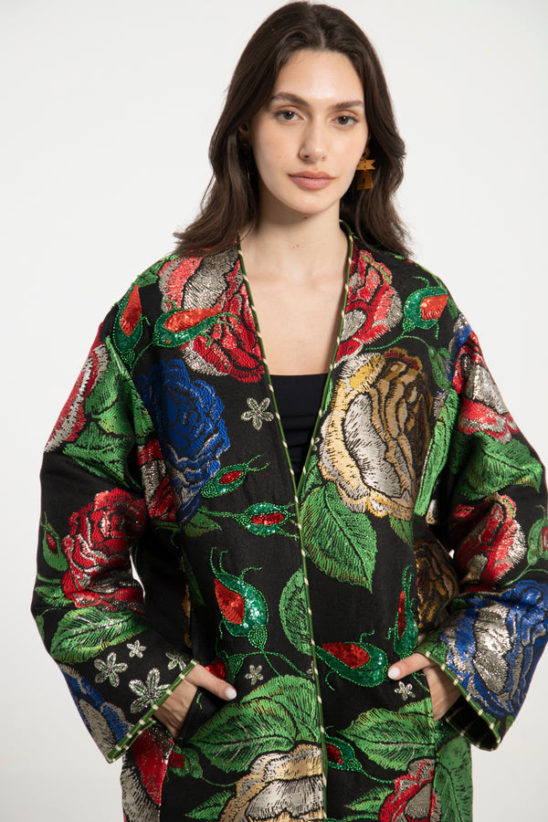 Noura Jacquard Multicolor Jacket