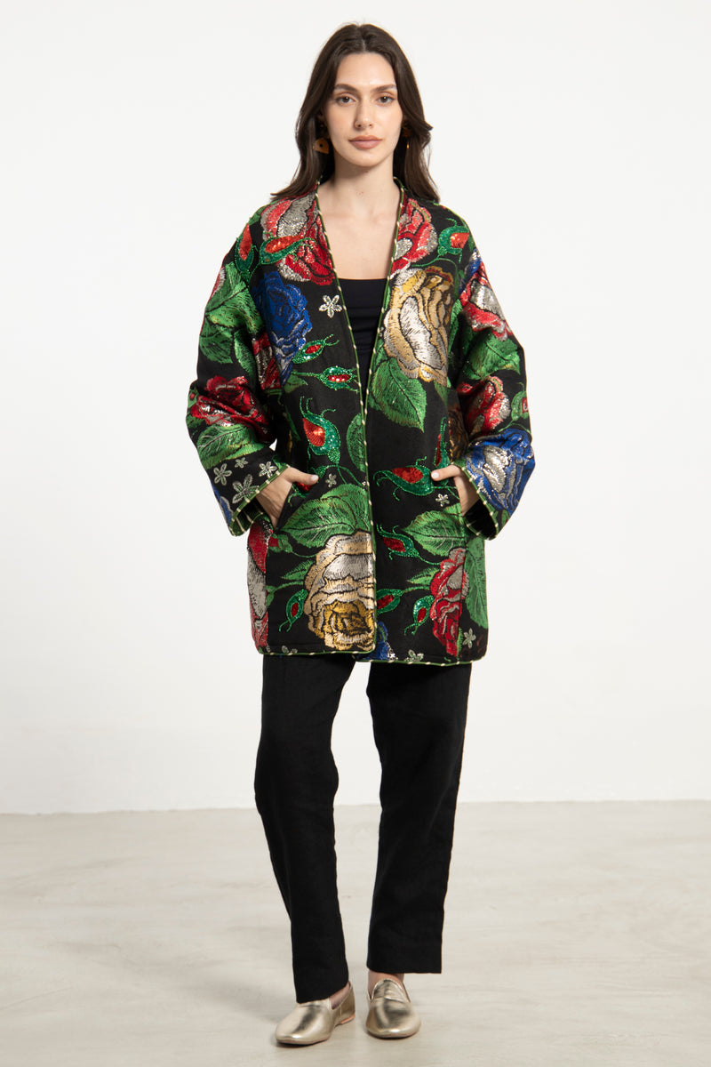 Noura Jacquard Multicolor Jacket