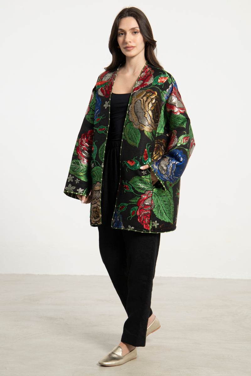 Noura Jacquard Multicolor Jacket