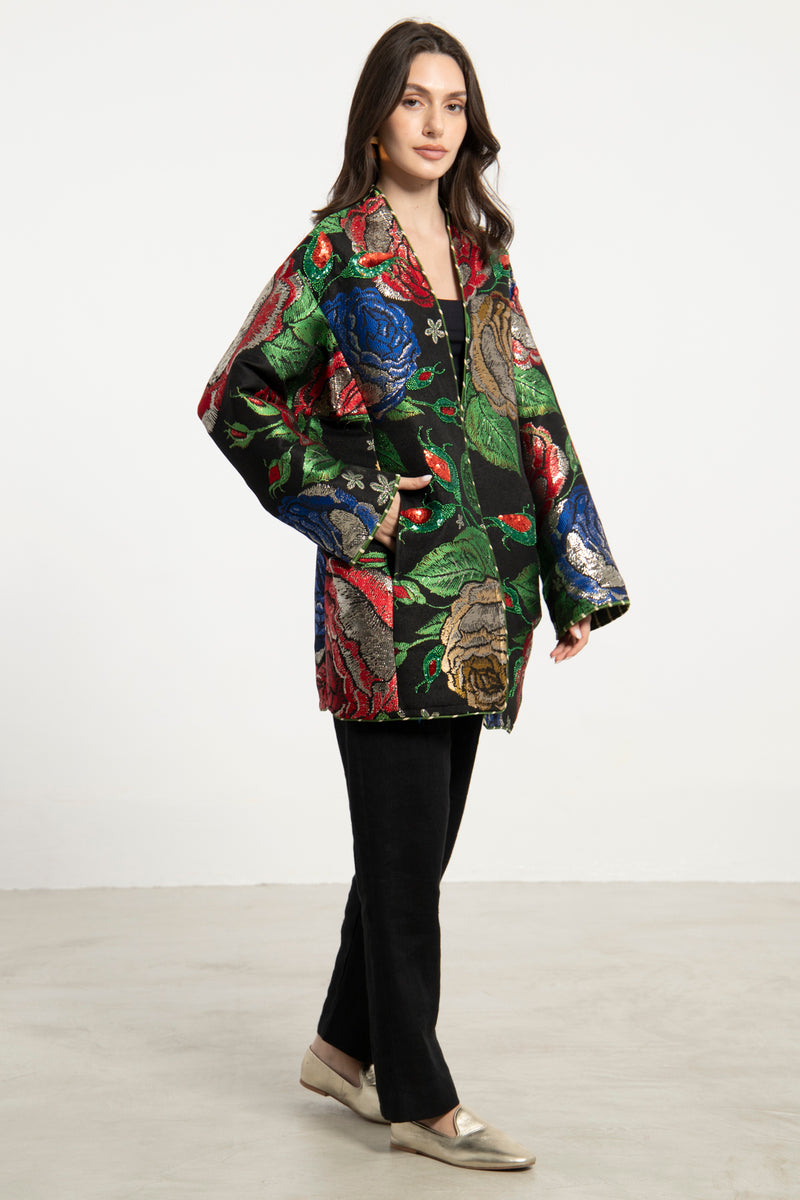 Noura Jacquard Multicolor Jacket