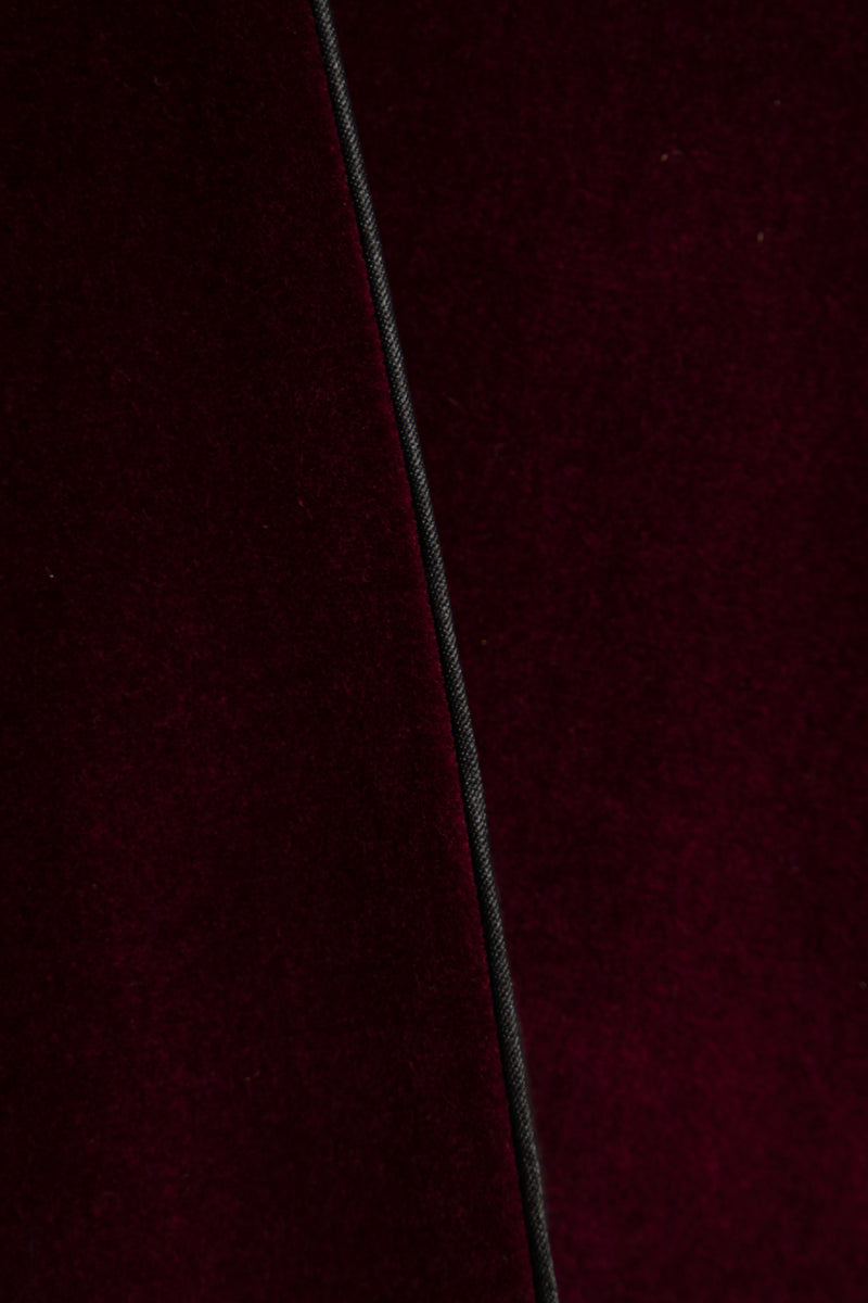 Daraa Cotton Velvet Burgundy Jacket