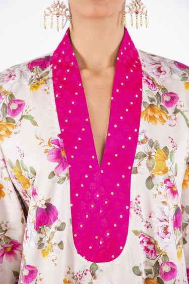Warde Cotton Printed Flowers Dress