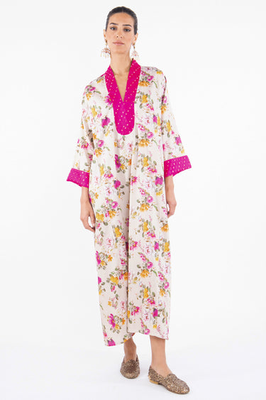 Warde Cotton Printed Flowers Dress