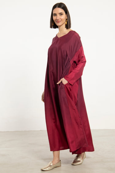 One-Of-a-Kind Zam Silk Ombré Dress