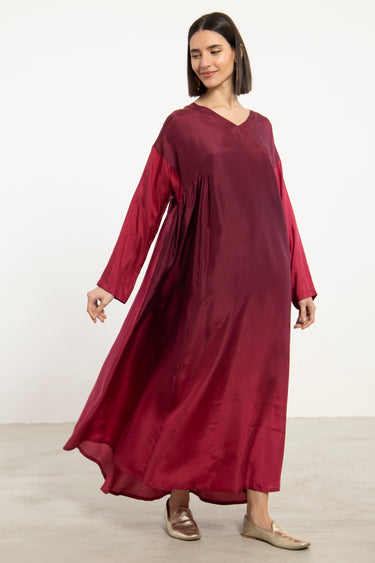 One-Of-a-Kind Zam Silk Ombré Dress