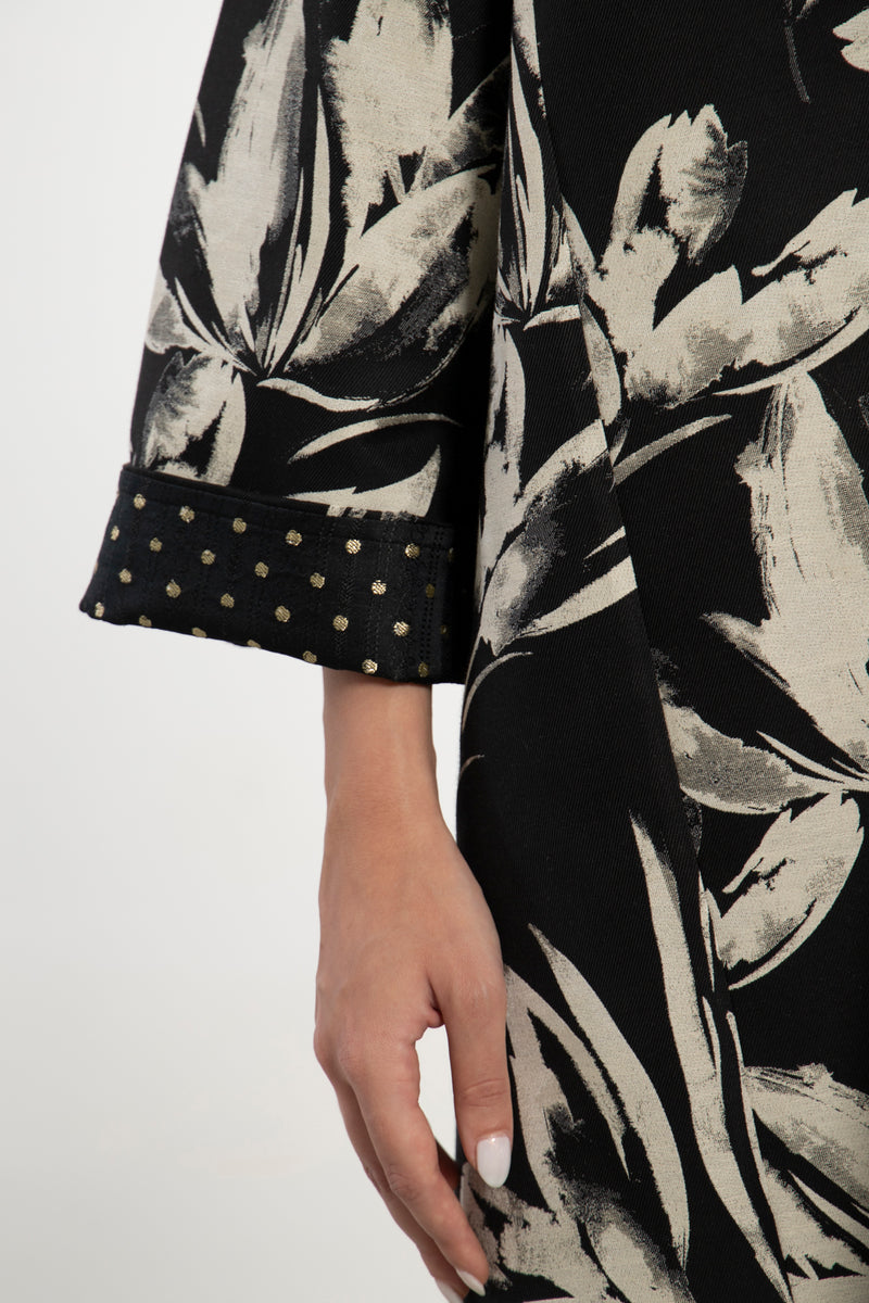 Mayssoun Cotton Black & Ivory Dress