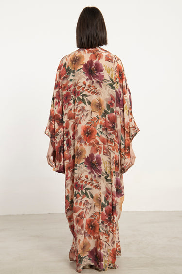 Kawthar Silk Embroidered Floral Gown