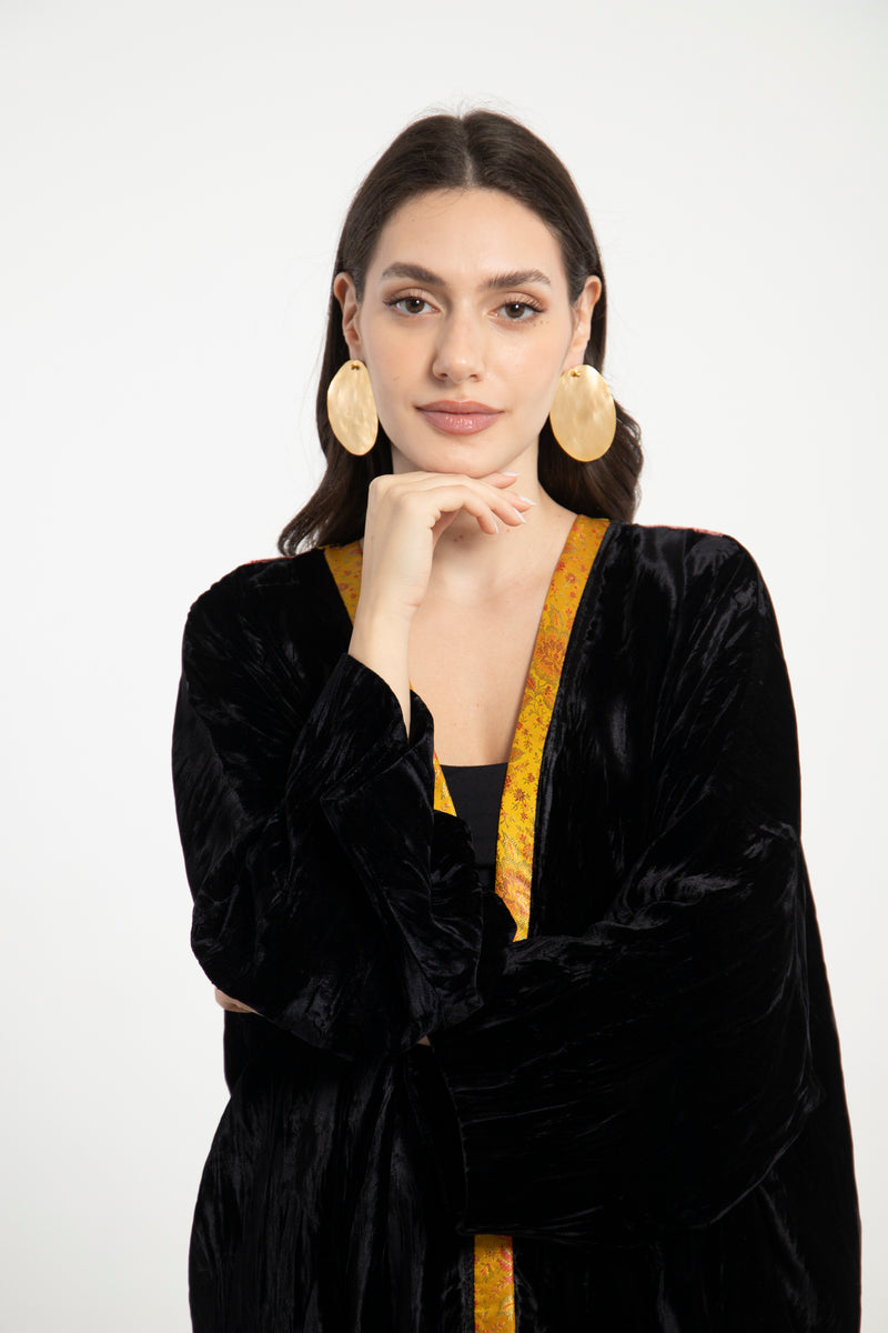 Kim Crushed Velvet Tulip Abaya