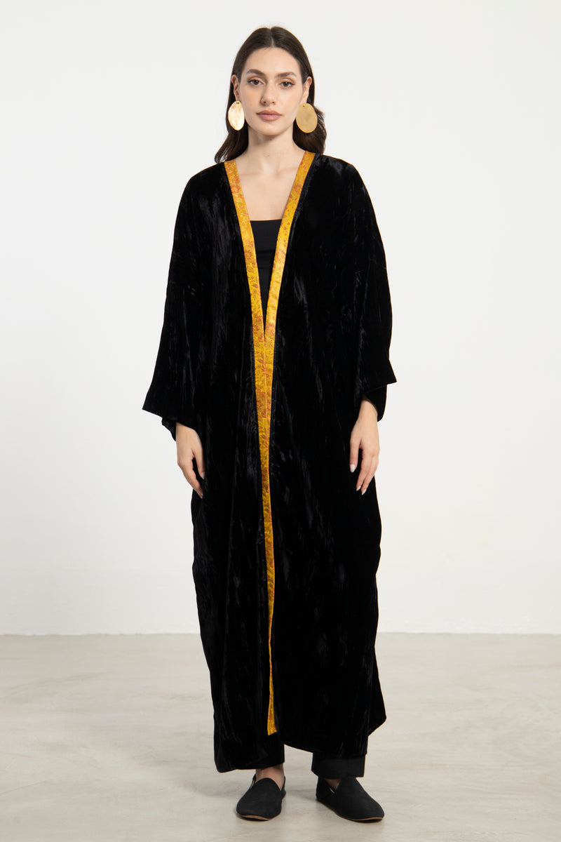 Kim Crushed Velvet Tulip Abaya