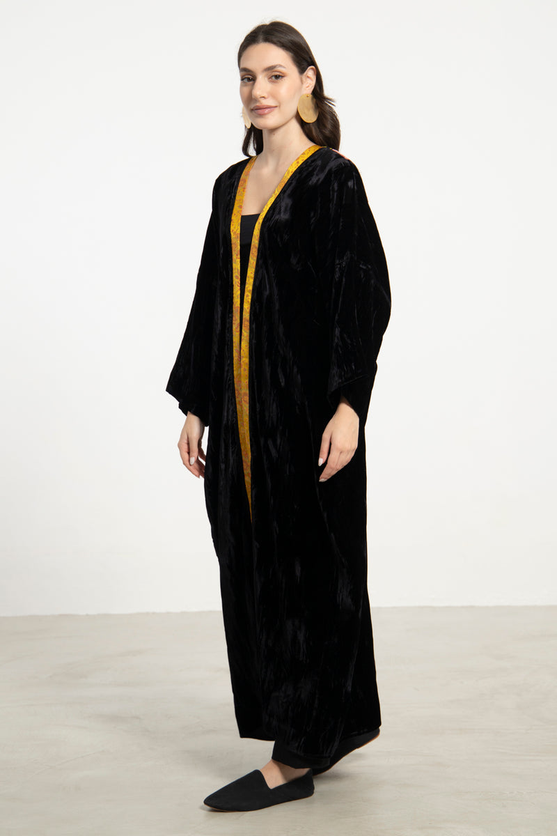 Kim Crushed Velvet Tulip Abaya