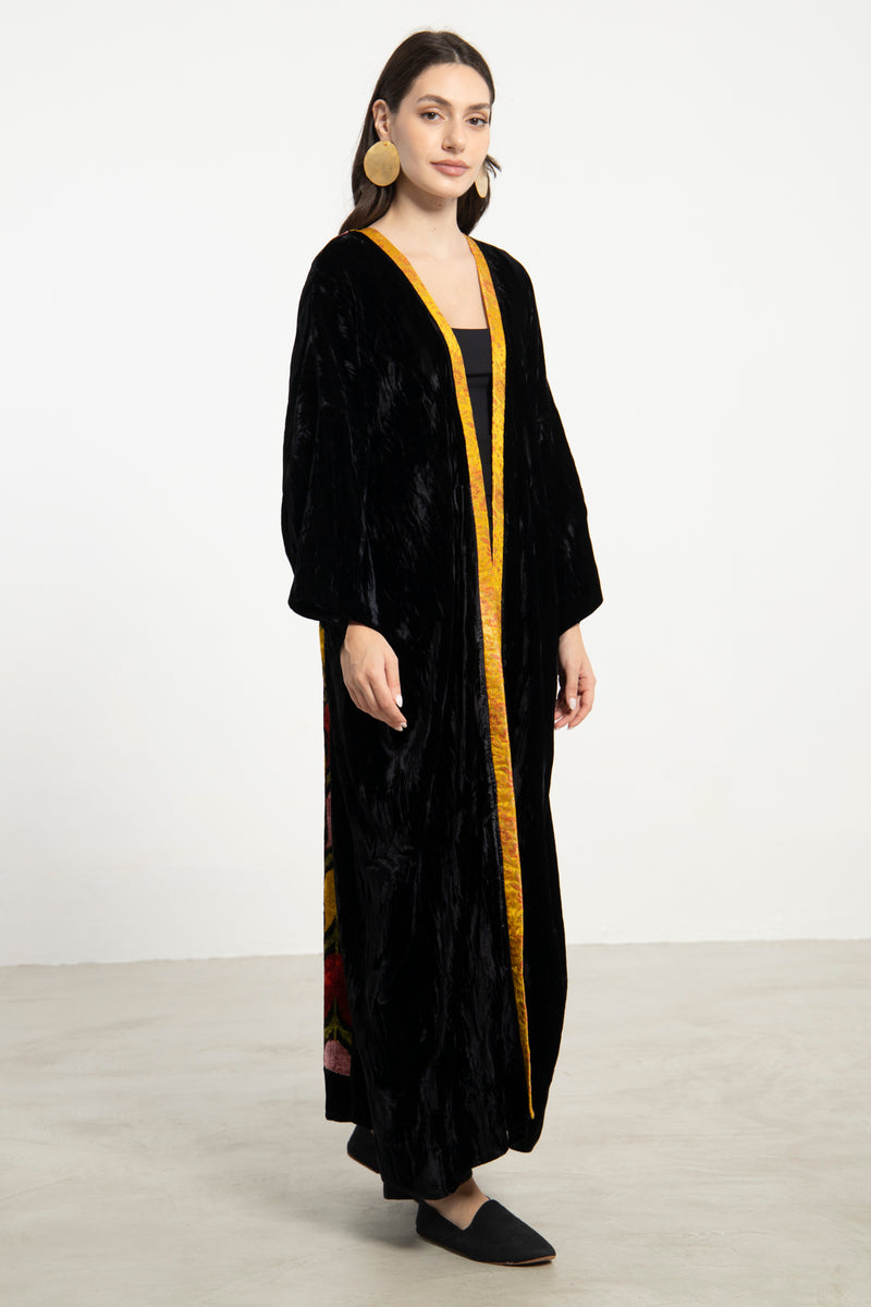 Kim Crushed Velvet Tulip Abaya
