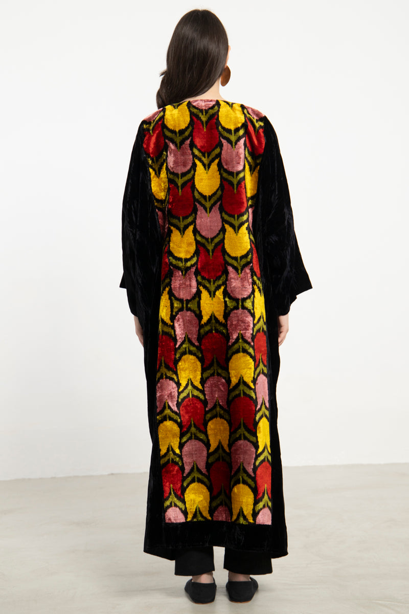 Kim Crushed Velvet Tulip Abaya
