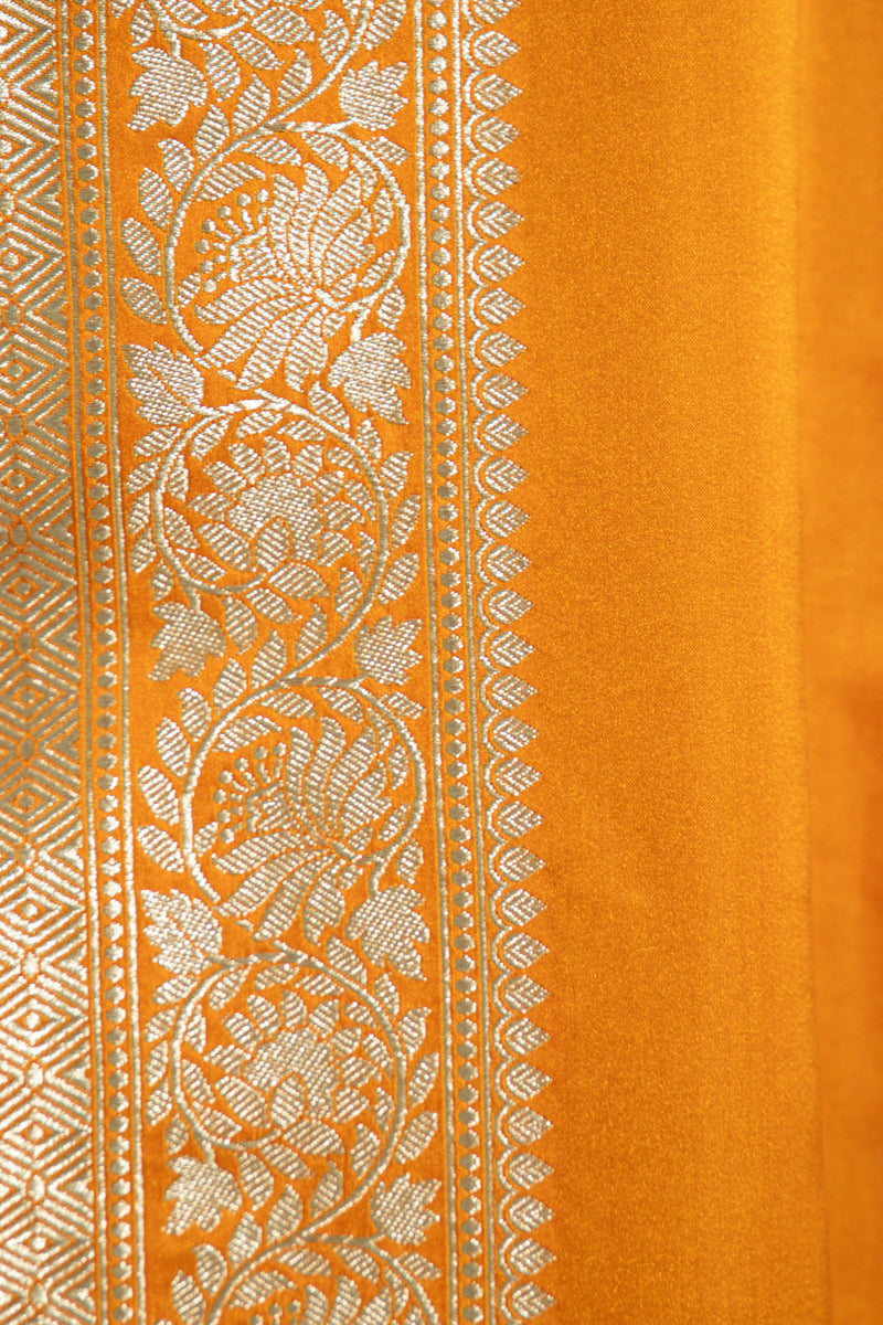 One-Of-a-Kind Souraya Silk Orange & Gold Dress