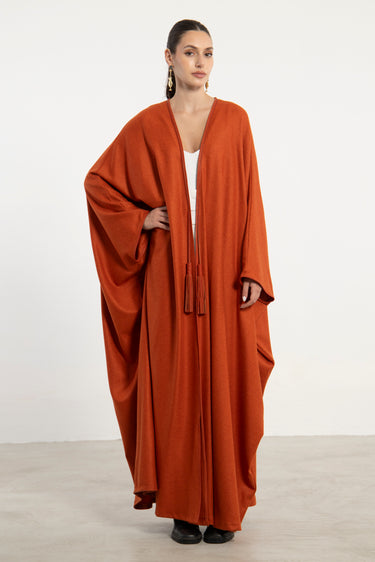 Cashmere Orange Rust Abaya