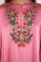 Sahra Silk Persian Pink Dress
