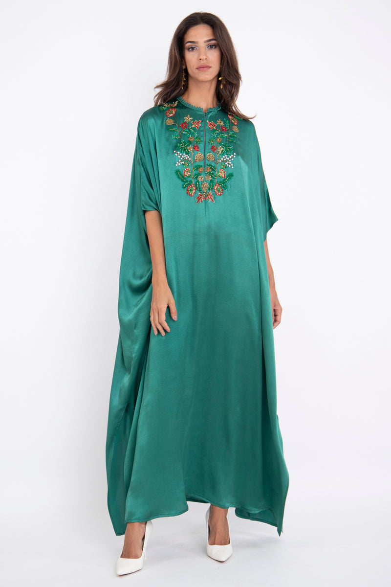 Sahra Silk Dynasty Green Dress