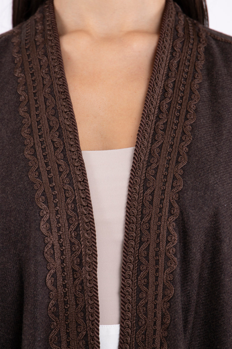 Loro Piana Cashmere Dark Brown Abaya
