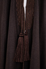 Loro Piana Cashmere Dark Brown Abaya