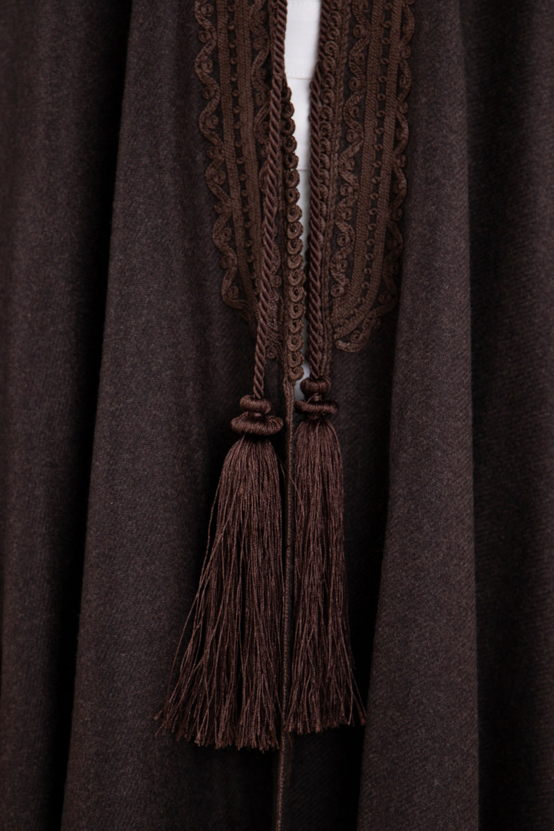 Loro Piana Cashmere Dark Brown Abaya