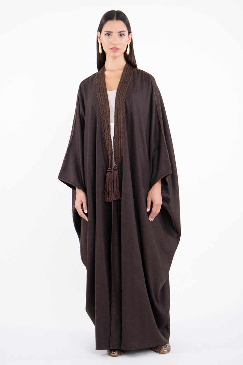 Loro Piana Cashmere Dark Brown Abaya