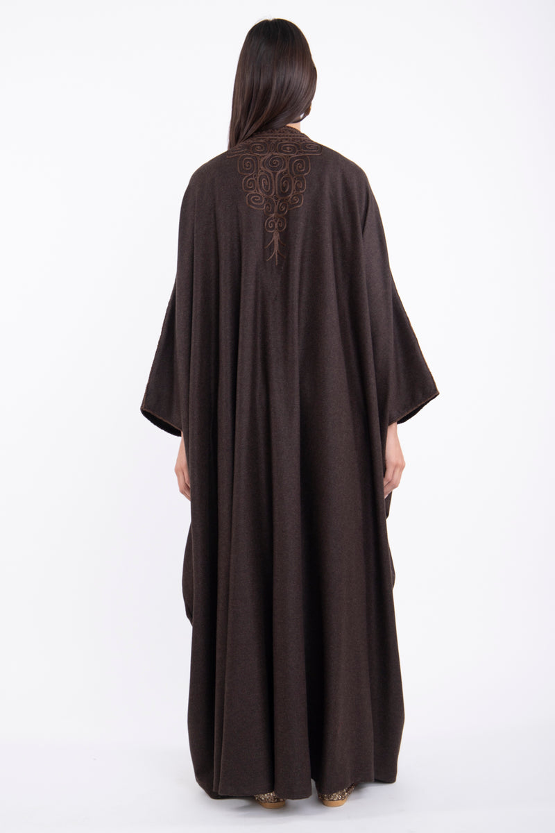 Loro Piana Cashmere Dark Brown Abaya