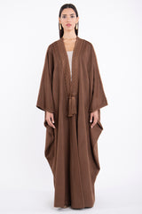 Loro Piana Wool Chestnut Abaya