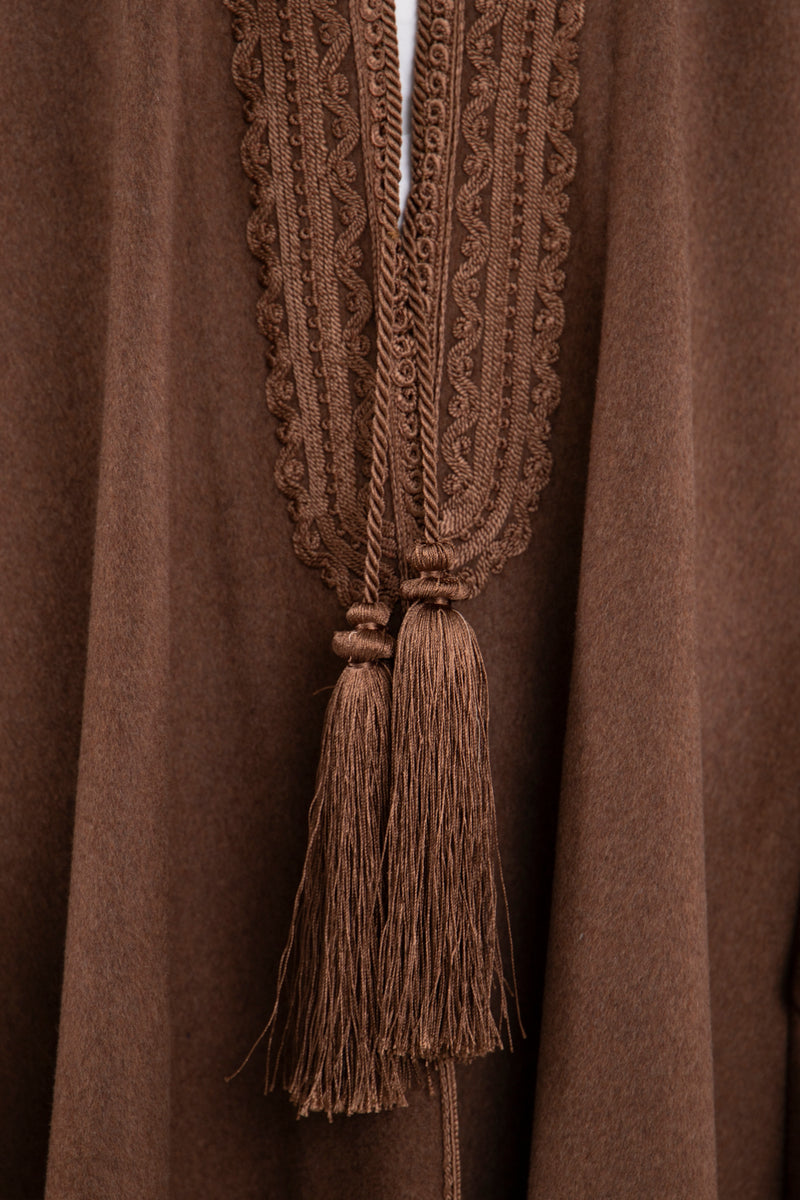 Loro Piana Wool Chestnut Abaya