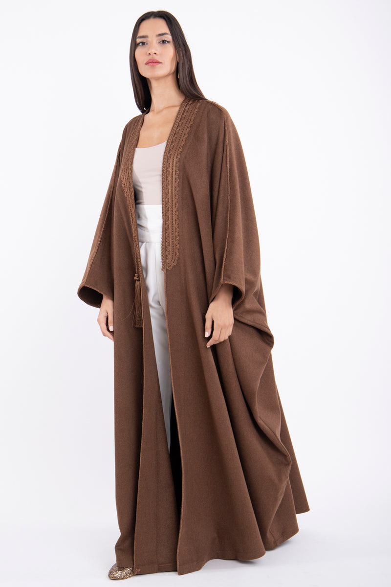 Loro Piana Wool Chestnut Abaya