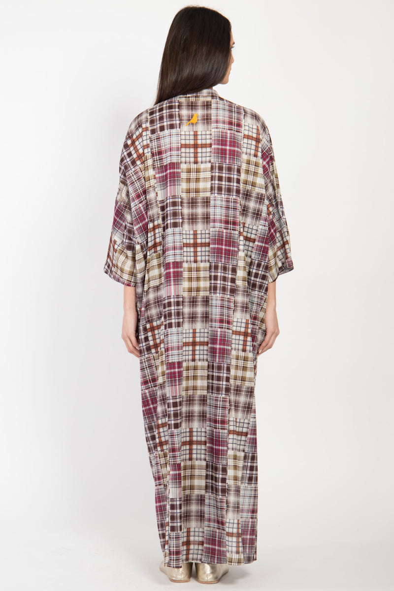 Frankie Cotton Plaid Jellaba
