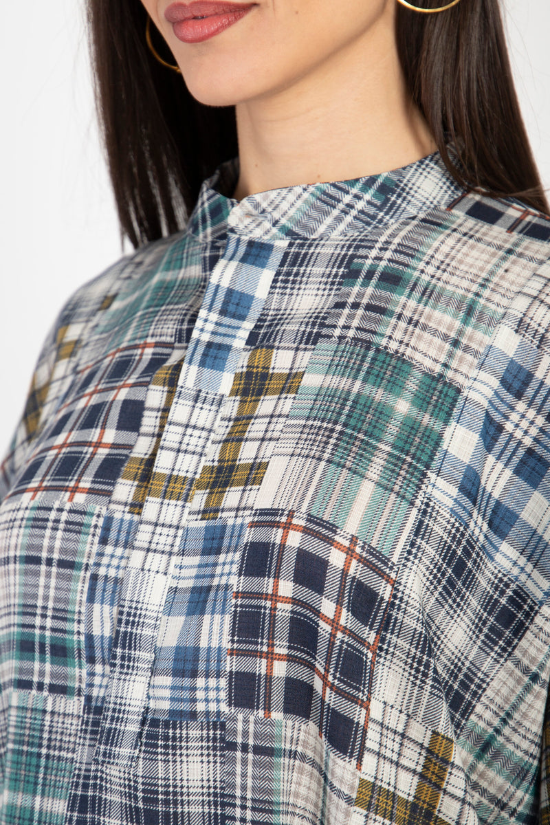 Frankie Cotton Plaid Jellaba