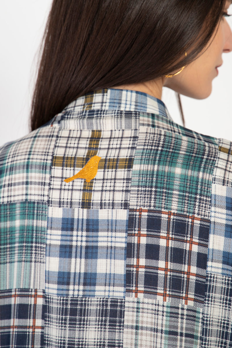 Frankie Cotton Plaid Jellaba