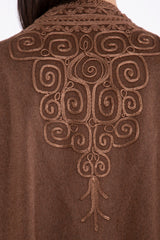 Loro Piana Wool Chestnut Abaya