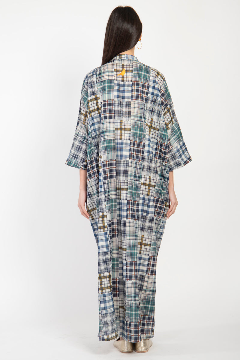 Frankie Cotton Plaid Jellaba