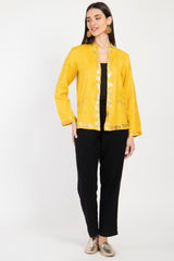 Salma Silk Yellow Tareq Jacket